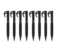 Mikinona 10 pièces Piquets de Tente Plastiques Robustes Fixation Au Sol Résistante et Légère pour Camping Piquets de Sardine Anti-Vent Multifonctions pour Tentes et Auvents Extérieur