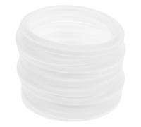 Mikinona 10 pièces Silicone Seal Gaskets For Bento Lunch Box Replacement Microwave Safe Round Lid Seal Rings For Food Storage