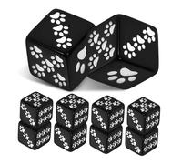 Mikinona 10 pièces Small Resin Dice Set with Pattern for Board Games and Role Playing Fun