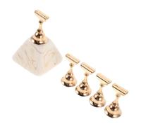 Mikinona 10 Pièces Support Magnétique Ongles Artificiels avec Base Élégante pour Entraînement Ongle Pratique Peinture et DIY Salon et Éducation