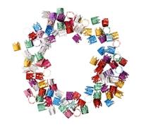 Mikinona 100 Pièces Accessoires de Cheveux pour Dreadlocks de Bijoux pour Tresses Aluminium Décorations Forme de Couronne Charms et Anneaux pour pour Événements et Performances