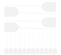 Mikinona 1000pcs Étiquettes de Prix Blanches en Papier avec Surface D'écriture Lisse et Ficelle Suspendue pour Vêtements et Bijoux Forme Rectangulaire Aléatoire