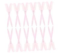 Mikinona 100pièces Lot De Peignes à Cils Et Sourcils Brosses Séparatrices De Mascara Outils De Maquillage Cosmétique Pour Visage Rose