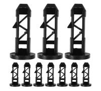 Mikinona 10pcs Goupilles de Charnière en Plastique pour Poubelle Extérieure 240l, Installation Facile et Prévention des Odeurs, Accessoires pour Poubelle de Jardin