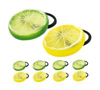 Mikinona 10pièces Élastiques à Cheveux Filles Bandes De Cheveux Tranche De Citron Accessoires De Mode Pour Parfait Pour Fêtes Vie Quotidienne