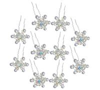Mikinona 10pièces Épingles à Cheveux Fleur Pour Femme Accessoire De Coiffure De Mariée Épingle à Cheveux Forme De u Pour Fête