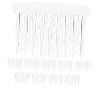 Mikinona 10pièces Peignes à Cheveux Torsadés Transparents Accessoires Pour Chignons Peignes Pour Coiffure Lot De Petits Décoratifs