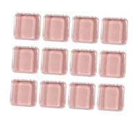 Mikinona 12 pièces Boîte de Rangement Ongles Pressés Organiseur Nail Art Transparent Présentoir Faux Ongles Boîte Collectrice Protection et Exposition Facile