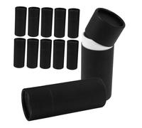 Mikinona 12 Pièces Boîte Ronde Noire pour Flacon Huile Essentielle Tube Papier Élégant pour Stockage Huiles et Petits Objets Cadeau