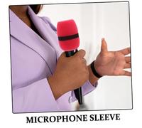 Mikinona 12 Pièces Housses Mousse pour Microphone à Main Pare Brise Bruit Protège Mic pour Interviews Karaoké Performances sur Scène Installation Facile Résistantes Aux Éclaboussures et