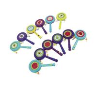 Mikinona 12 pièces Jouets Tambour Cartoon pour Garçon Fille Shakers Antichoc et Résistants Jouets Éducatifs Précoces Nés et Garçon Fille Surface Lisse et Sécurisée