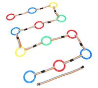 Mikinona 12 Pièces Laisse de Sécurité Garçon Fille Anneaux Multicolores Corde Anti-perte pour Tout-petits Adaptée Aux Groupes Préscolaires et Garderies pour Sorties et Formations Plein Air