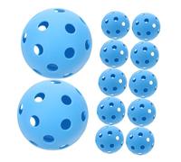 Mikinona 12 Pièces Mini Baseball Training Balls Hollow Lightweight Plastic Trainers for Practice Improving Hand Eye Coordination and Muscle Memory