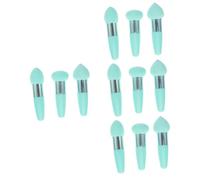 Mikinona 12 Pièces Stylo De Maquillage Petit Champignon Para Éponges De Fond De Teint Pour Le Visage Petites Éponges De Maquillage Super Mini Trios Vert Soin Du Visage Pp Green