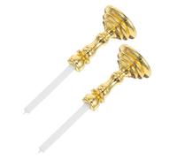 Mikinona 12 pour Maison de Poupée, Décorations Micro-Paysage, Accessoires pour Fêtes et Scènes Miniatures, Bougeoirs sans Lumière pour Jouets et Maquettes