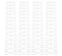 Mikinona 120 Faux Ongles Courts Et Ronds À Presser Transparents À Couverture Complète Pour Femmes Avec Colle Forme Incurvée Lot Multiple En Abs Transparent