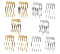 Mikinona 12pièces Peigne à Cheveux Latéral Argenté Et Doré Lot Pour Accessoires De Coiffure Pour Chignons Et Styles Créatifs