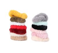 Mikinona 13pièces Élastiques à Cheveux Élastiques Peluche Lot Pour Queue De Cheval Corde à Cheveux Pour Femmes Filles Anneau Extensible