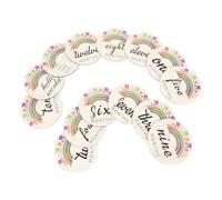 Mikinona 14 pièces Cartes Peintes Cartes Mensuelles Unisexes pour la Première Cadeau Maman Design Gravé Élégant et Pratique