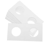 Mikinona 150pcs Coin Flips Paper Holders for Coin Collection, White Paper Coin Organizer, Elegant Simple Design, Safe Storage for Collectors