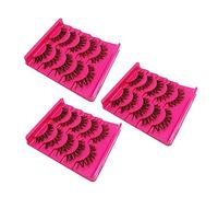 Mikinona 15paires Faux Réutilisables Décals De Faits Main Effet Naturel Et Léger Volume Modéré Par Set Boîtes Boîte