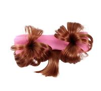 Mikinona 1pièce Bandeau Faux Cheveux Pour Garçon Fille Accessoire De Coiffure Avec Design De Chignon Fille Pour Décorations De Fête Couleurs