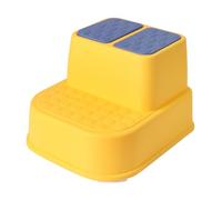 Mikinona 1pièce Marchepied Plastique Non Glissant pour Garçon Fille Lavage Toilette Double Couche Couleur Jaune Pratique pour Tout-Petits