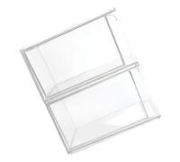 Mikinona 2 Boîtes Boîte de rangement tiroirs de rangement de maquillage petit Se maquiller paniers boîtes de conservation étui à cosmétiques étui cosmétique transparent