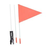Mikinona 2 ensembles Drapeau de Sécurité Haute Visibilité avec Mât Solide et Support pour Cyclisme Sûr Couleur Aléatoire Couleur Aléatoire