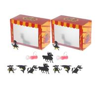 Mikinona 2 Ensembles Kit DIY Marionnettes Ombre pour Garçon Fille Théâtre Miniature Handmade pour Créativité Jeu Interactif et Apprentissage Expérimental Marionnettes Artisanales pour