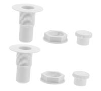 Mikinona 2 Ensembles Plastic Freezer Drain Plugs Flexible Drainage Pipe Plugs For Refrigerator And Cooler Easy Installation And High-efficiency Seal