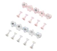 Mikinona 2 Ensembles Transparent Holographic Nail Stands For Press Lightweight Portable Nail Art Practice Holder With Colors For DIY Salon Use