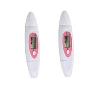Mikinona 2 Pièces 3 1 mètre d'huile d'humidité faciale humidimètre facial humidimètre numérique testeur d'humidité de la peau stylo de test cutané testeur d'huile d'humidité faciale blanche