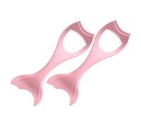 Mikinona 2 Pièces Accessoire pour Yeux Outil Silicone pour Eyeliner Pratique et Réutilisable Pour Application Précise et Évitement Bavures de Mascara