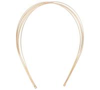 Mikinona 2 Pièces Bandeau hair band hair ties hair topper hat cravates accessoires de spa pour femmes cerceau de cheveux de mariage accessoire de décoration de cheveux de fille Métal Golden