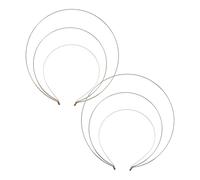 Mikinona 2 pièces Bandeau Métal Vintage Couronne Triple Couches Fer pour Femmes DIY Cosplay Mariage Halloween Accessoire Cheveux Élégant