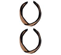 Mikinona 2 Pièces bandeau tissé bandeau noeud de perles bandeau noué bobines de cheveux -tête tissé bandeaux à nœuds hair charms hair toppers boucle de cheveux accessoires pour cheveux
