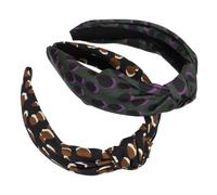 Mikinona 2 Pièces Bandeaux à Nœud Large Lot de Accessoires et Filles Motifs Léopard Automne Hiver