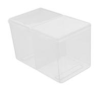 Mikinona 2 Pièces Boîte De Rangement En Coton Cosmétique Tampon Support De Cotons-tiges Conteneur De Stockage Cosmétique Organisateurs De Maquillage Porte-cotons Écouvillons Mirette Blanche