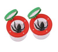 Mikinona 2 pièces Boîte Dobservation Insectes avec Loupe et Coffret Transparent pour Éducatif Dobservation Extérieur