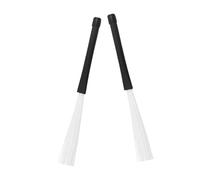 Mikinona 2 pièces Brosses à Tambour Nylon Kit Accessoires Percussion Poignée Antidérapante Compatibles Batterie Jazz