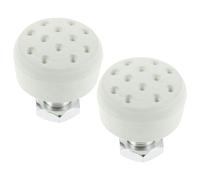 Mikinona 2 Pièces Butées de Patins à roulettes en Caoutchouc Réglables 15,2 MM, Lot de 2 Embouts Vert Menthe avec Boulon, Accessoires de Patinage Extérieur pour Patins Quad, Équipement de