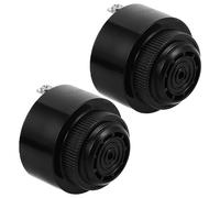 Mikinona 2 Pièces Buzzer Électronique Continu avec Boîtier et Bornes à Vis Avertisseur Industriel pour Voitures et Machines Signal Sonore pour Panneaux de Contrôle
