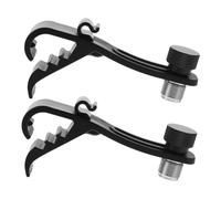 Mikinona 2 Pièces Clips Microphone Pour Batterie Réglables Supports Fixation Pour Micro Sur Arceaux De Caisse Claire Accessoires Polyvalents Pour Musiciens