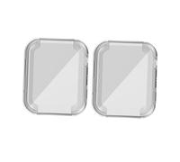 Mikinona 2 pièces Coque de Protection TPU Transparente Étui Antichoc Résistant Aux Rayures pour Montre Connectée Protection Intégrale Compatible Smartwatch Sport