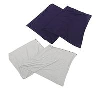 Mikinona 2 pièces Couverture Dallaitement Respirante avec Bouton Écharpe Poncho Multifonction Sorties et Allaitement Discret
