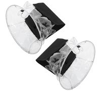 Mikinona 2 Pièces couverture de lumières de scène lumières par housse de protection pour projecteur mobile pare-pluie pour phare imperméables pvc