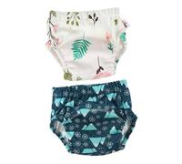 Mikinona 2 pièces Culottes Apprentissage Garçon Fille Lavables avec Imperméable Réutilisables et Résistantes pour et Lot de Pantalons Entraînement Training Pants
