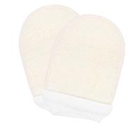 Mikinona 2 Pièces de serviette de bain exfoliating glove eponge de bain deep cleaning éponge de bain body scrub dissolvant de peau morte de spa en luffa exfoliant