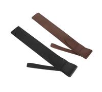 Mikinona 2 Pièces Lot de 2 Étuis de Transport pour de Batterie Vintage, en Cuir PU Noir et Marron, Dimensions 42,4 X 6,6 CM, Protection Anti-Chocs, Housse Portable pour Répétitions et